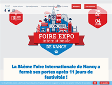 Tablet Screenshot of foireinternationale-nancy.com